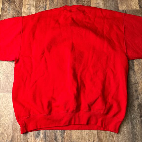 Vintage 90s US Marines Corps Sweatshirt Men's XL Red Parris Island Athletic 5580 - Picture 5 of 9